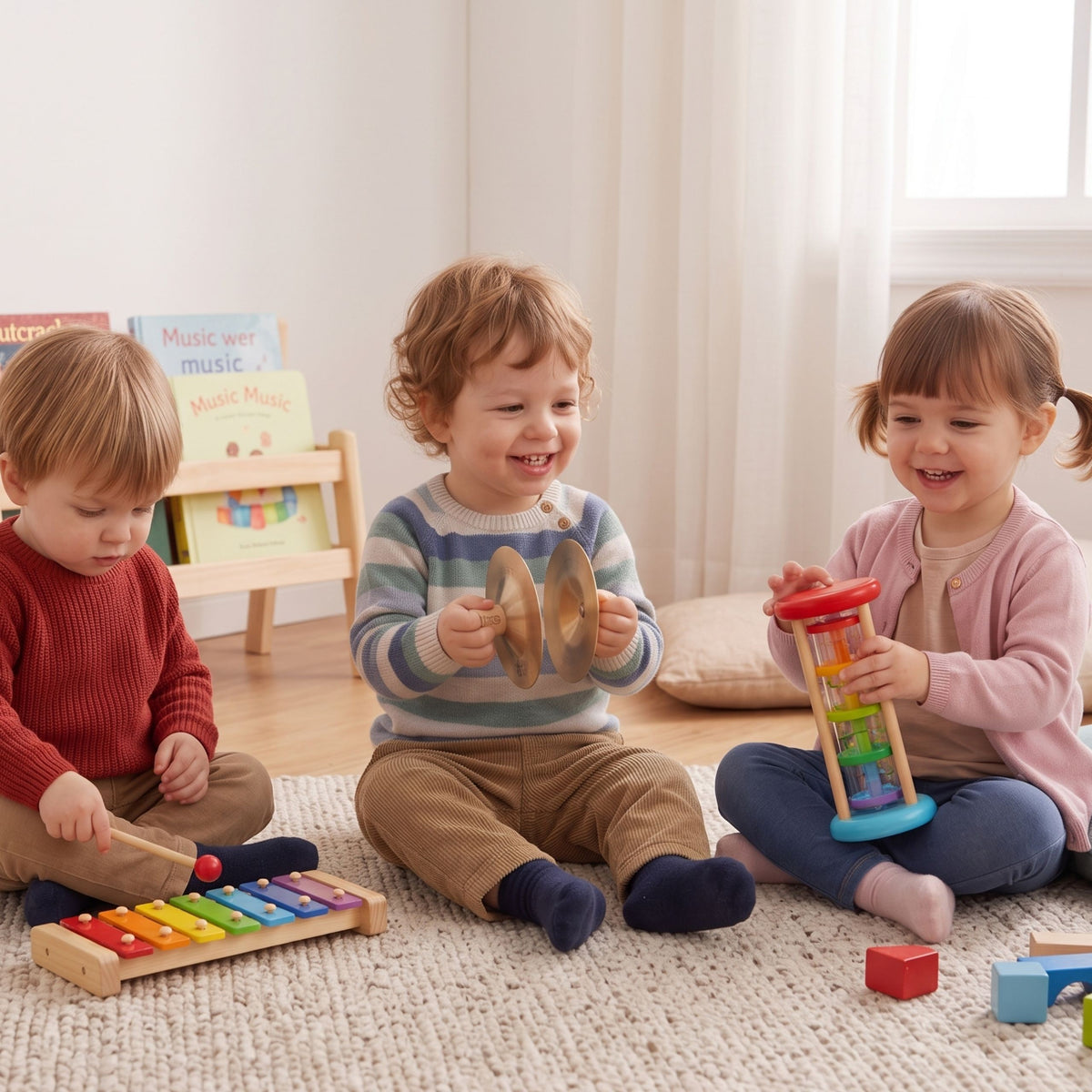 CLASSIC WORLD EDU Muzikinės lėkštelės vaikams, 9 cm, 2 vnt.