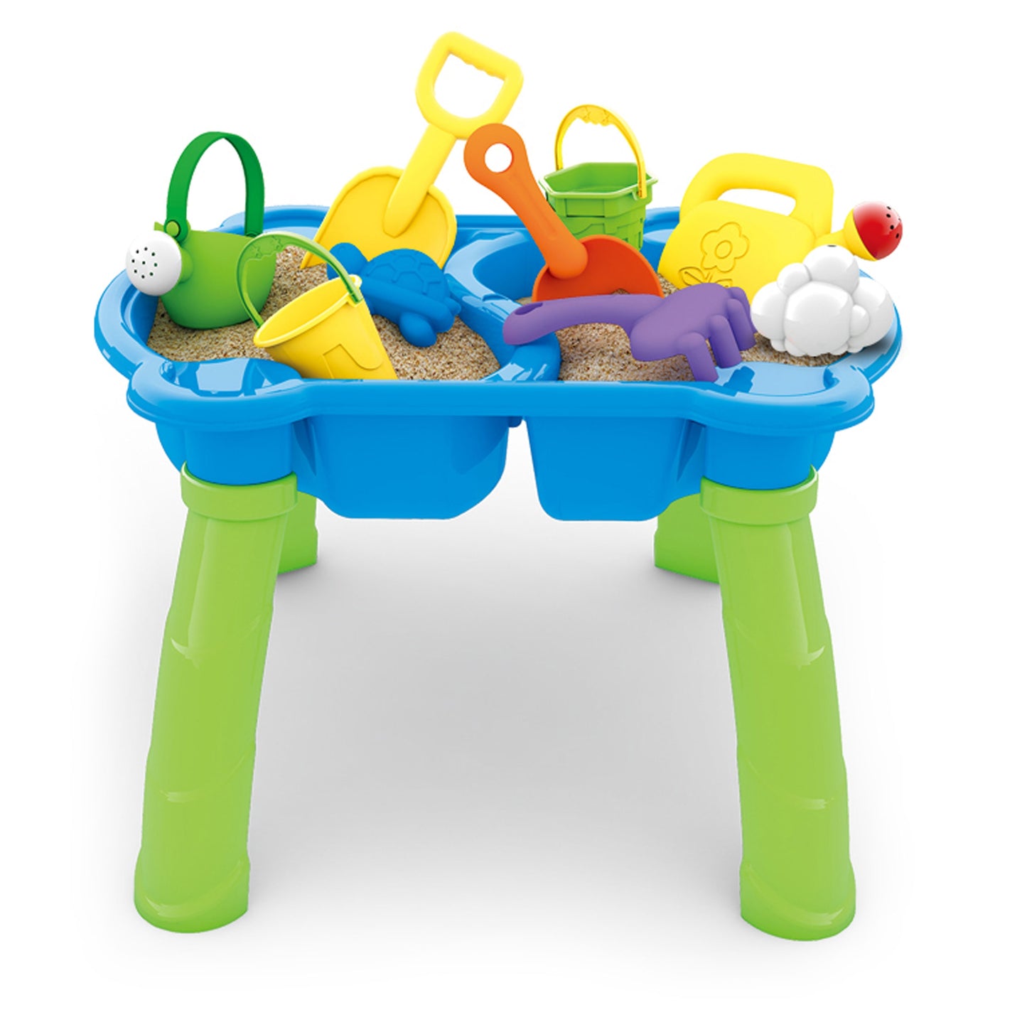 WOOPIE Vandens ir smėlio staliukas 2in1 (piaskadėžė) su 9 priedais – pagrindinis vaizdas
