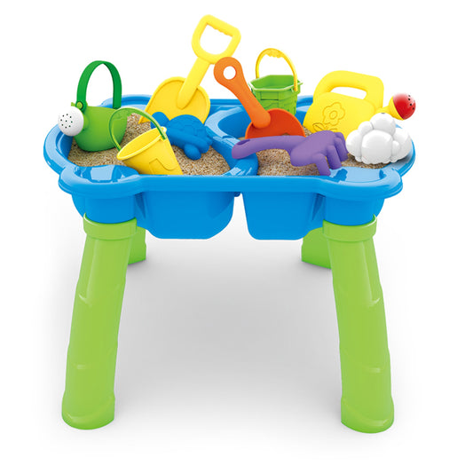 WOOPIE Vandens ir smėlio staliukas 2in1 (piaskadėžė) su 9 priedais – pagrindinis vaizdas
