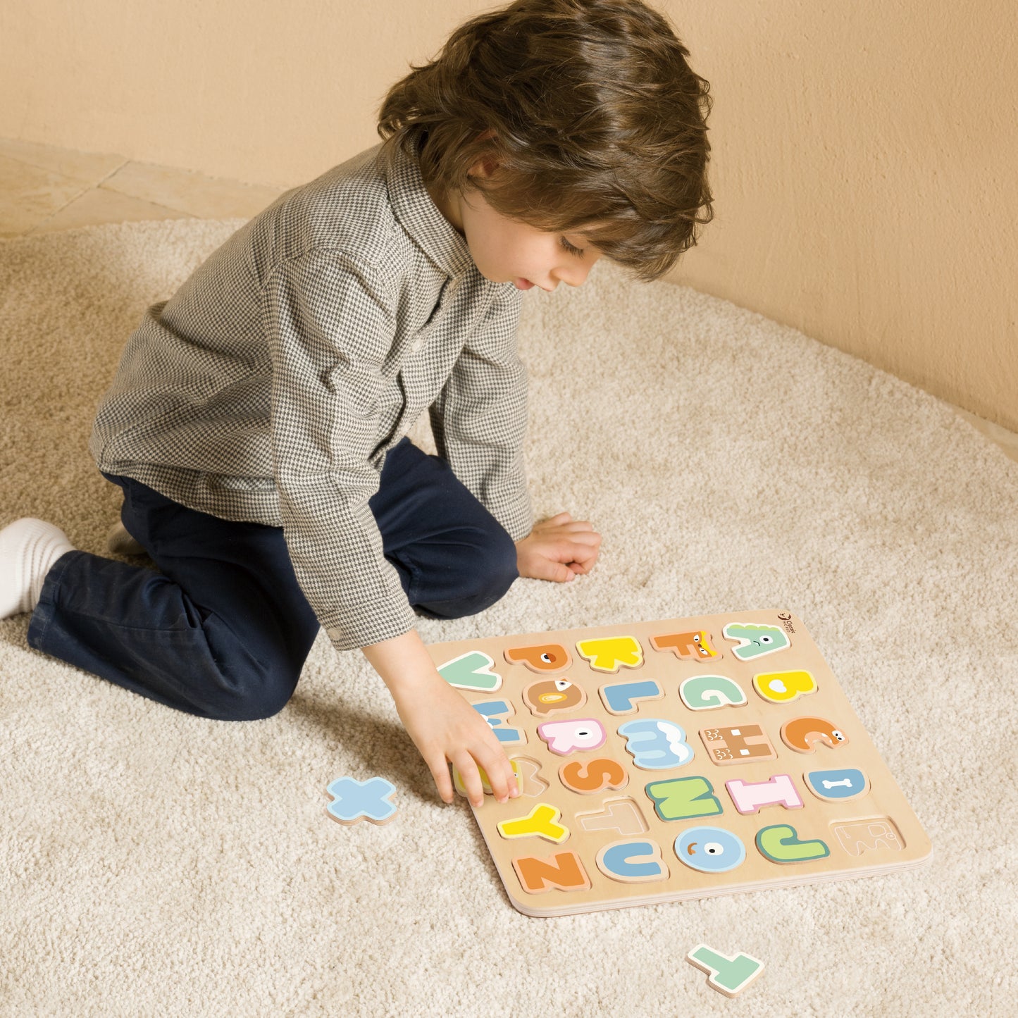 CLASSIC WORLD Medinė dėlionė Montessori 27 el.