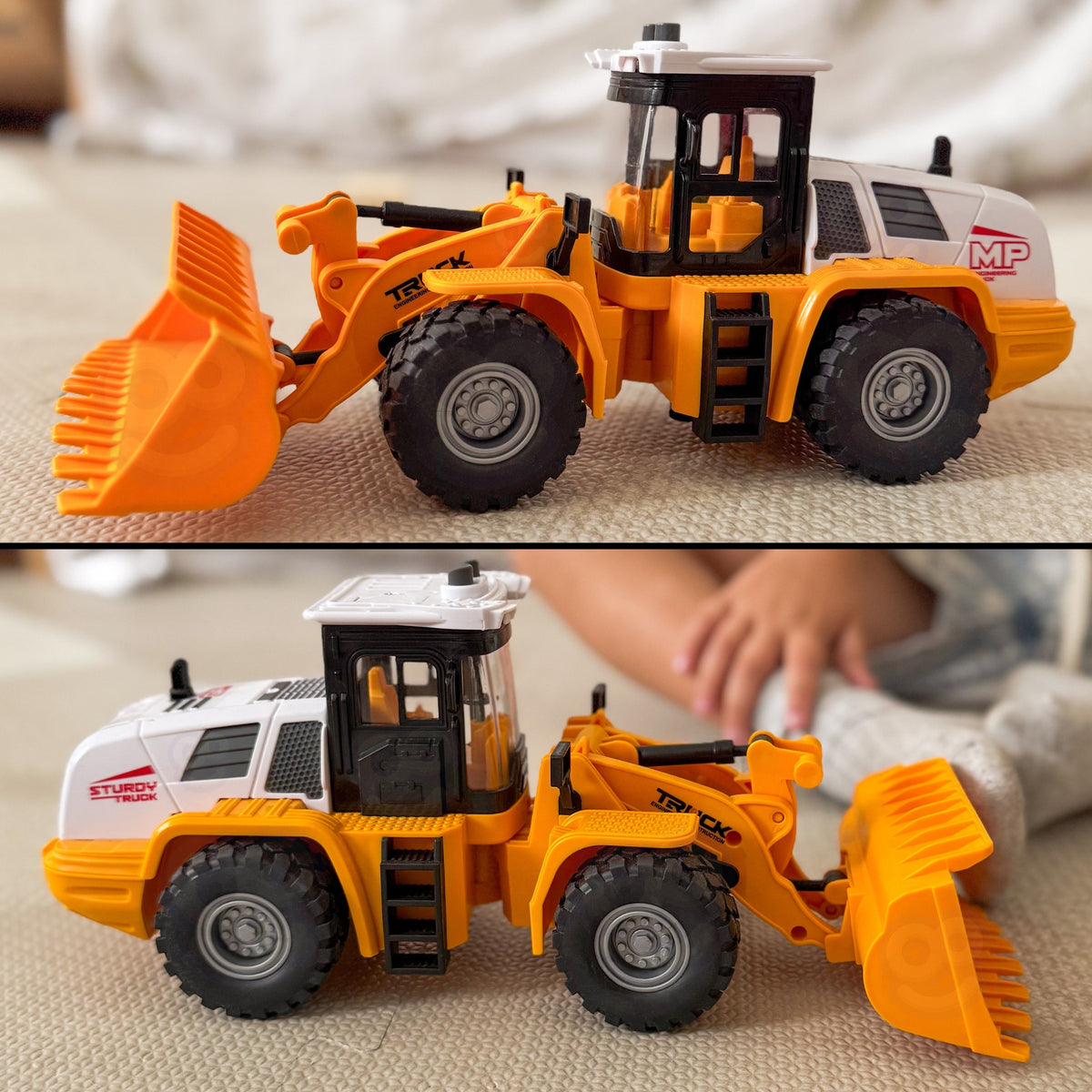 WOOPIE Ekskavatorius-Kroviklis 1:16 su Šviesos ir Garso Efektais