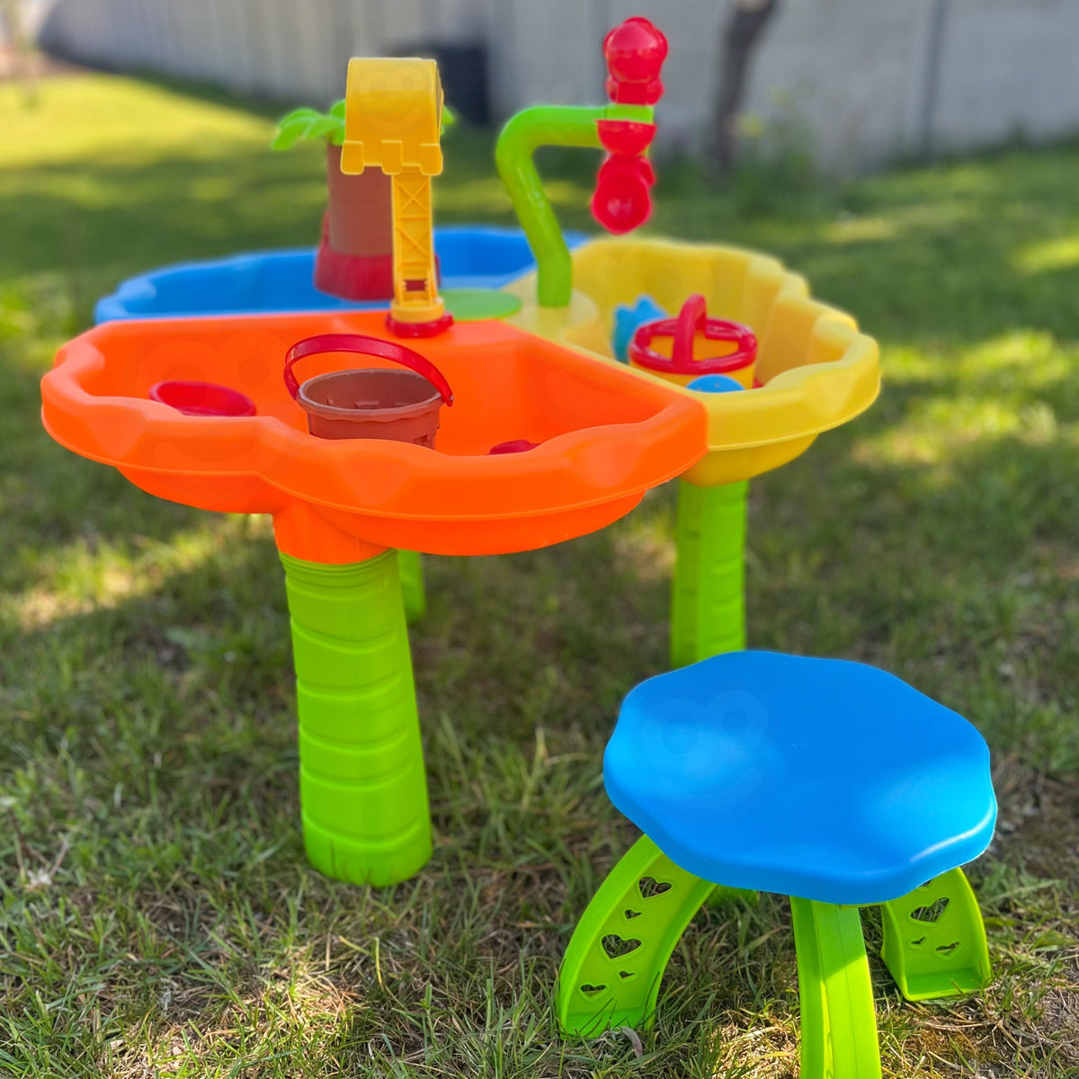 WOOPIE Vandens ir Smėlio Stalas su Kėdute 2in1