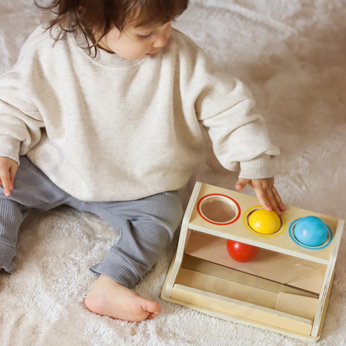 WOOPIE GREEN Montessori Edukacinis Rinkinys 5in1 Kūdikiams 11-12 Mėn. FSC