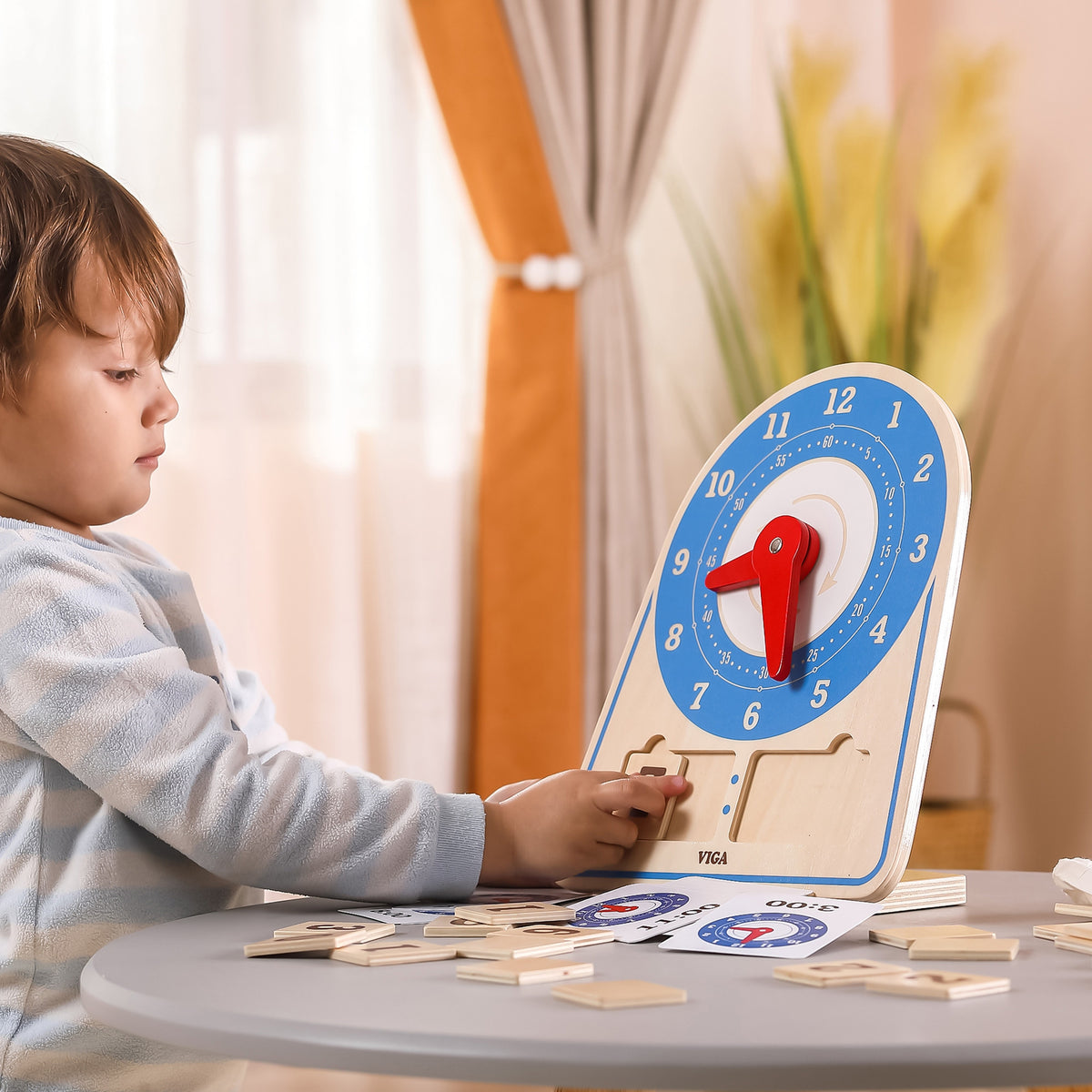 VIGA Medinis Laikrodis Laiko Mokymuisi Montessori