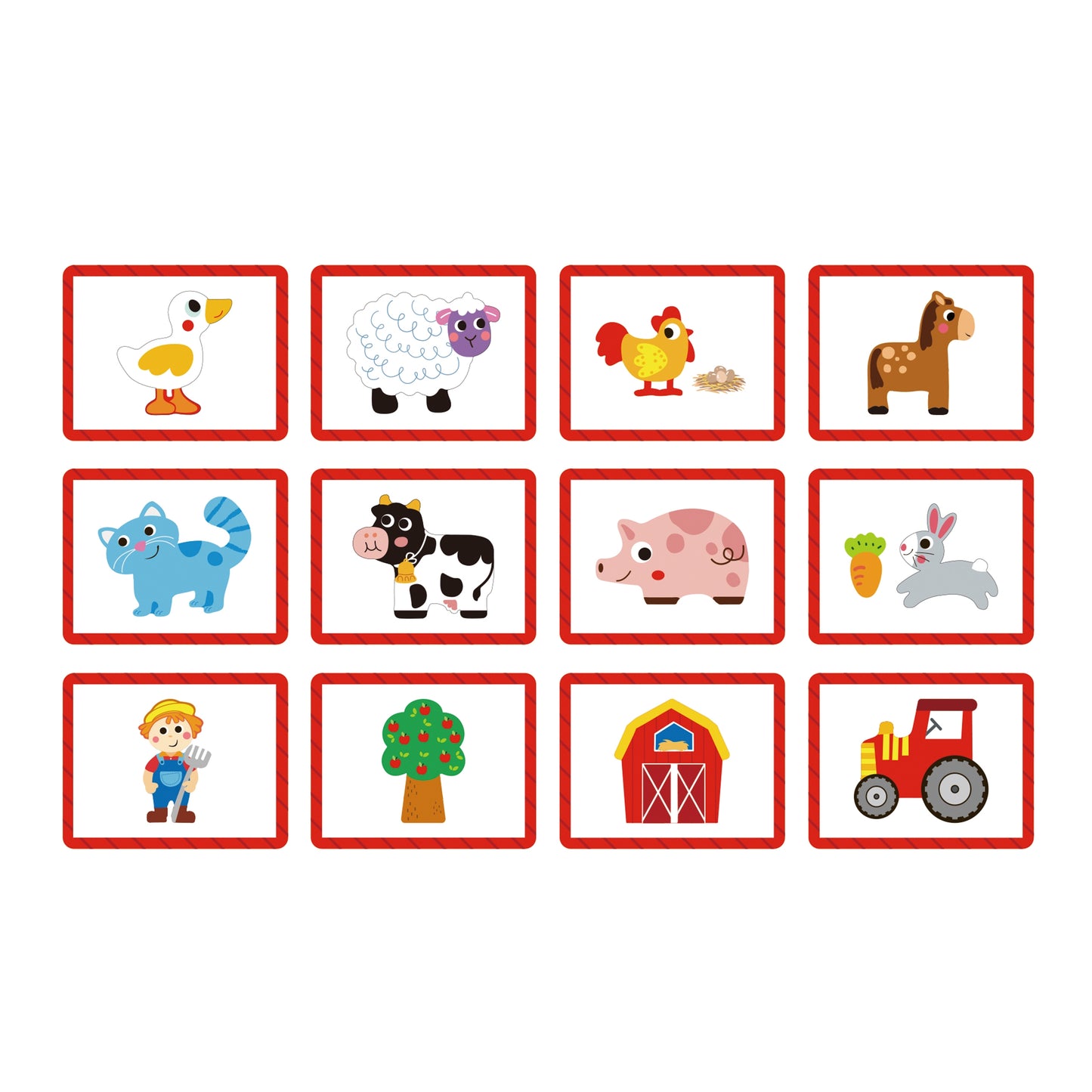 TOOKY TOY Magnetinė edukacinė dėlionė „Ūkis“, 73 elementai – vaizdas 2