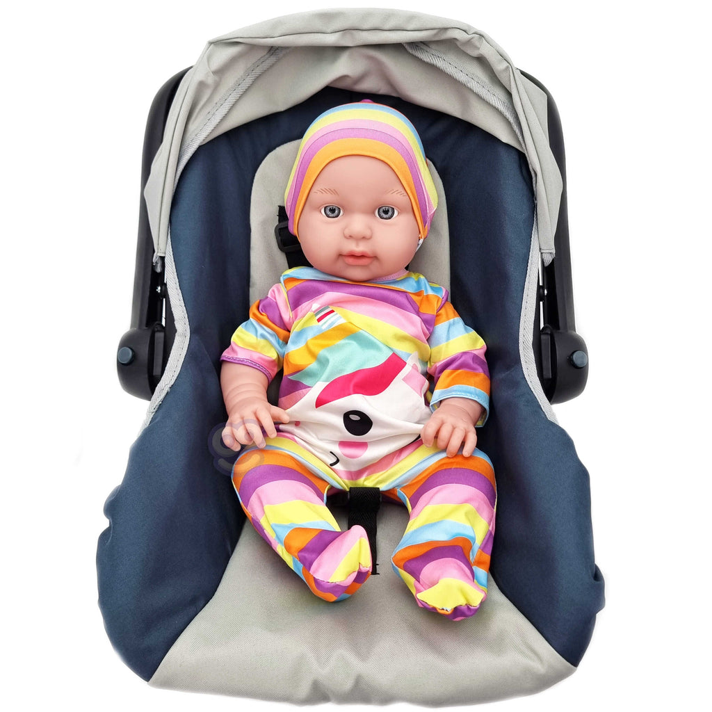 WOOPIE ROYAL Lėlės Drabužių Rinkinys Kombinezonas Vienaragio Kepurė 43-46 cm