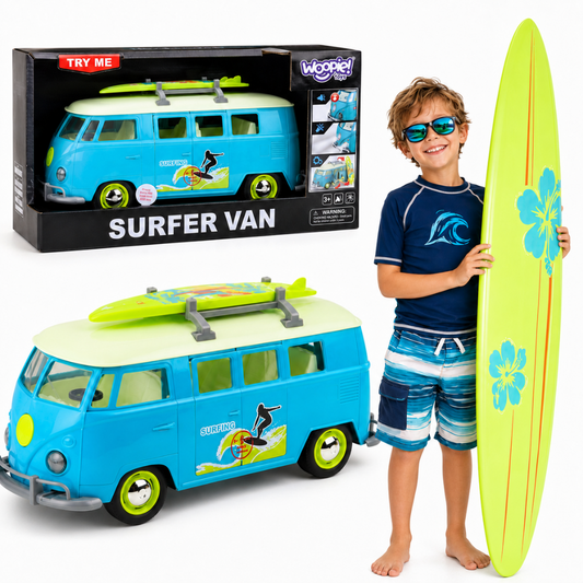 WOOPIE Klasikinis Surf autobusiukas su šviesa ir garsu 1:14
