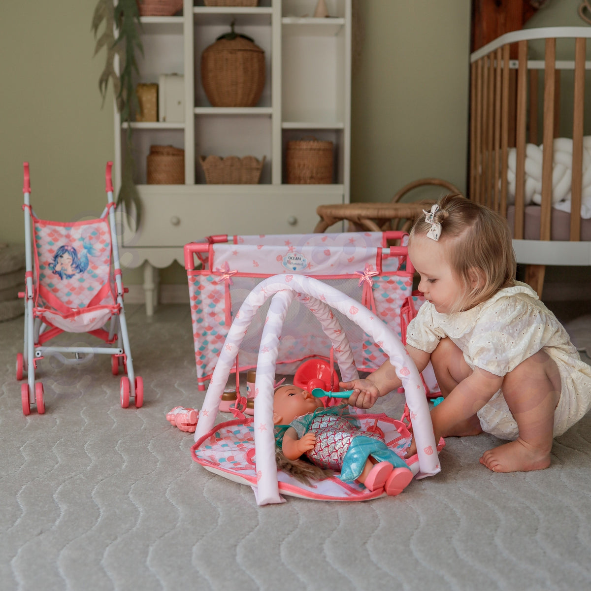 WOOPIE ROYAL Interaktyvi Undinėlės Lėlė 36 cm – Rinkinys 18 in 1 XXL