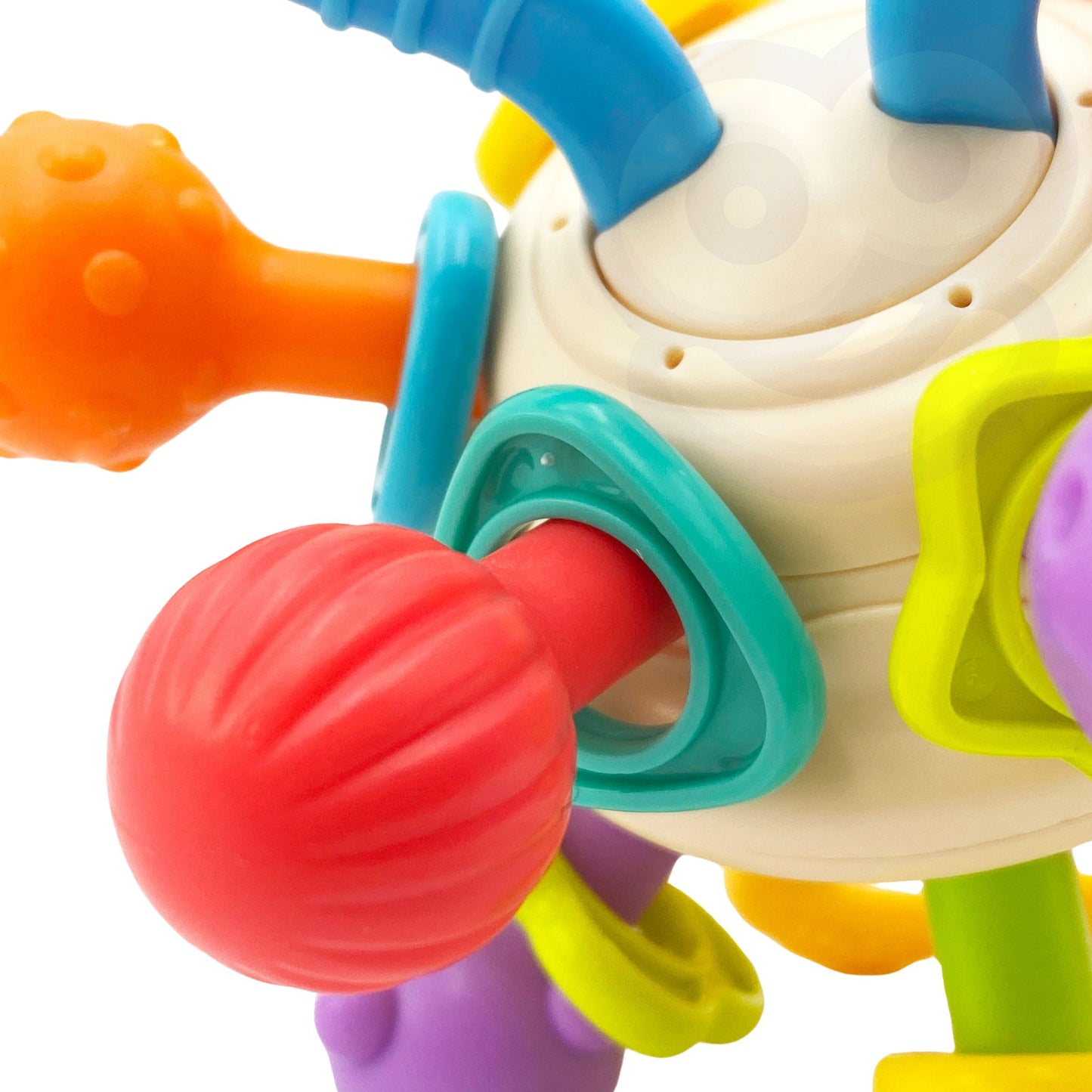 WOOPIE BABY Minkštas 2in1 Barškutis ir Kramtukas, Sensorinis Žaislas Kūdikiams (0m+) – vaizdas 8