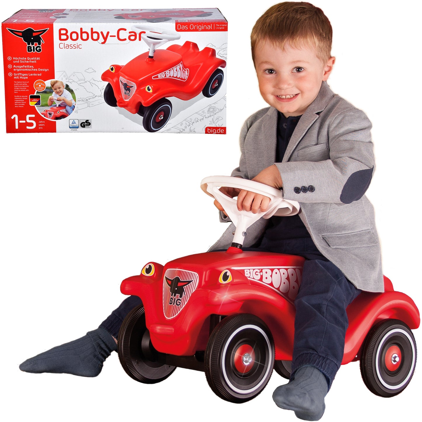 BIG Bobby Car Classic Vaikiškas Automobilis Paspirtukas nuo 12 mėn.