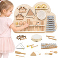 VIGA Muzikinė lenta su 12 perkusijos instrumentų vaikams