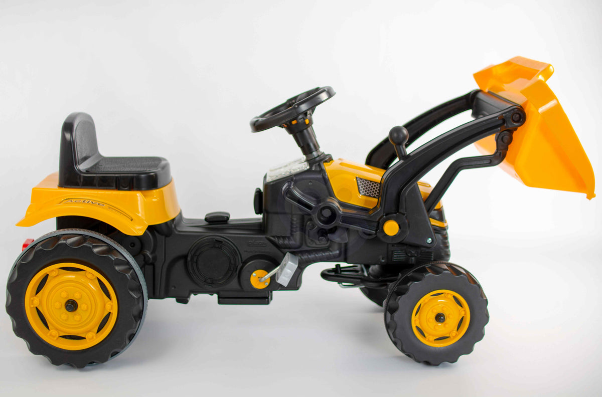 WOOPIE Pedal Tractor Farmer MaxTrac Minamas Traktorius su Kaušu
