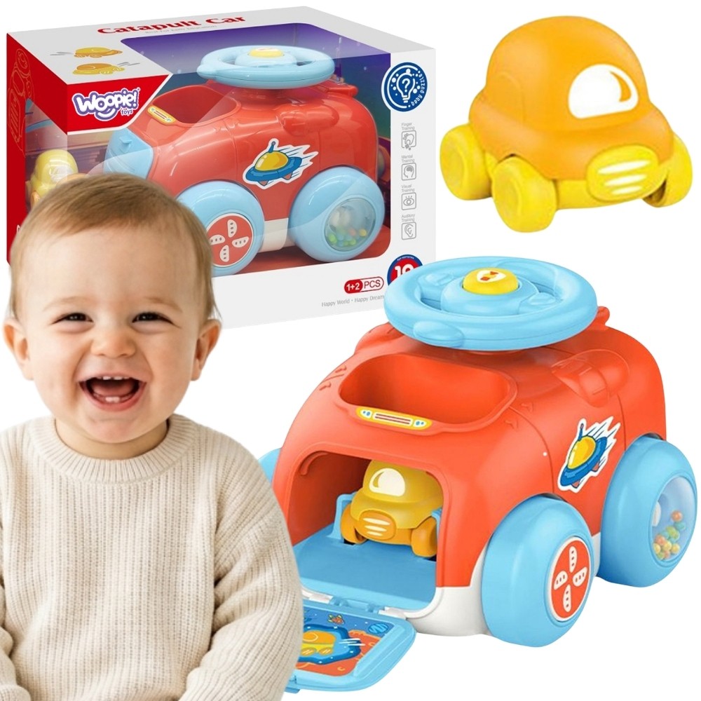 WOOPIE BABY Automobilis su Katapulta – Lavinamasis Rinkinys Vaikams