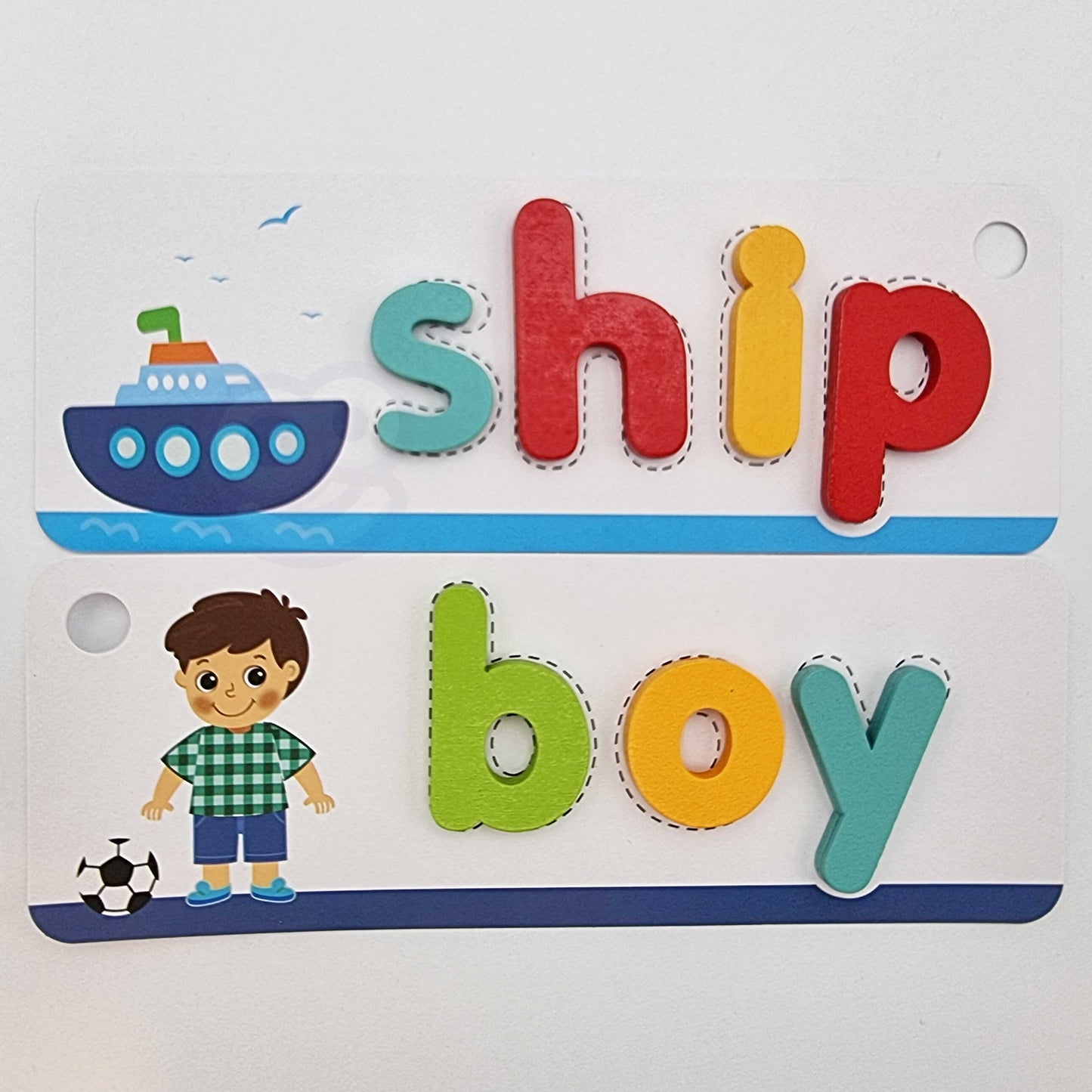 TOOKY TOY 57 dalių Montessori abėcėlės dėlionė: raidžių, žodžių ir gyvūnų mokymasis – vaizdas 10