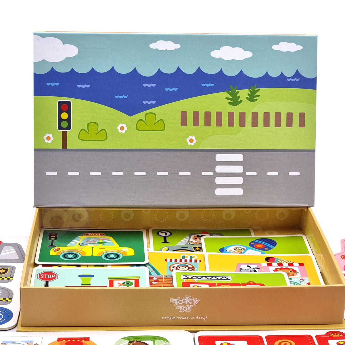 TOOKY TOY Montessori magnetinė lavinamoji dėlionė vaikams, 80 detalių