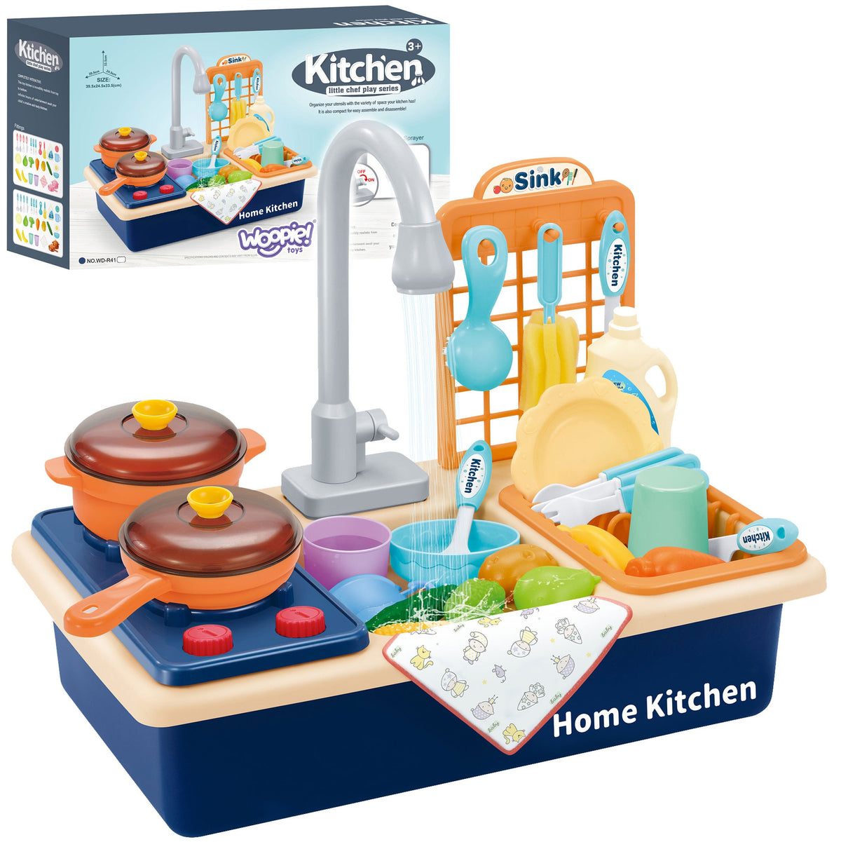 WOOPIE 2-in-1 Žaislinė Kriauklė ir Viryklė Vaikams 3+