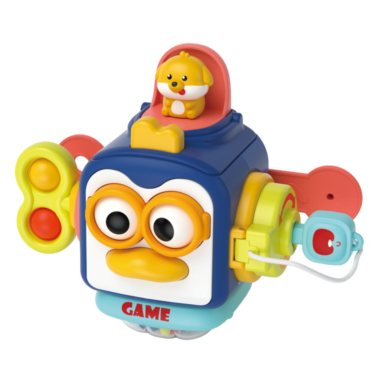 WOOPIE Pingviuko Montessori Sensorinis Kubas 6in1