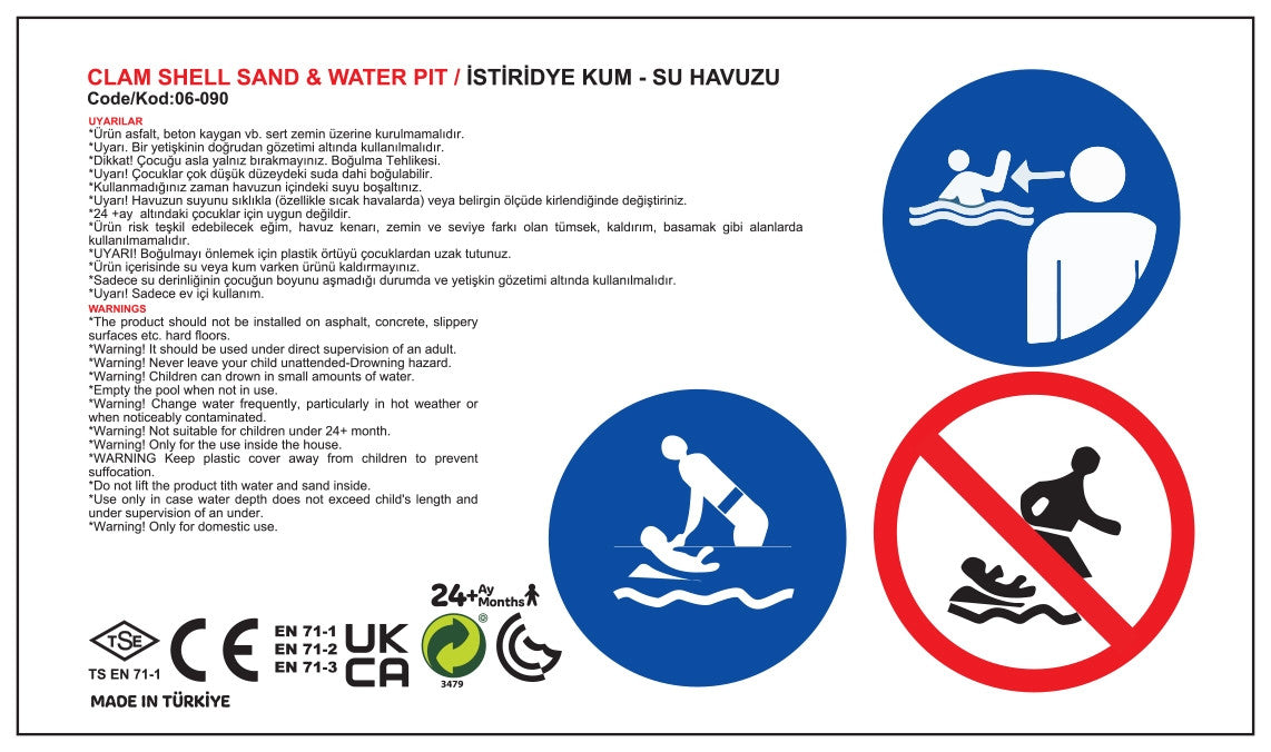 WOOPIE Smėlio Dėžė-Baseinas Kriauklė 3in1, Žalia