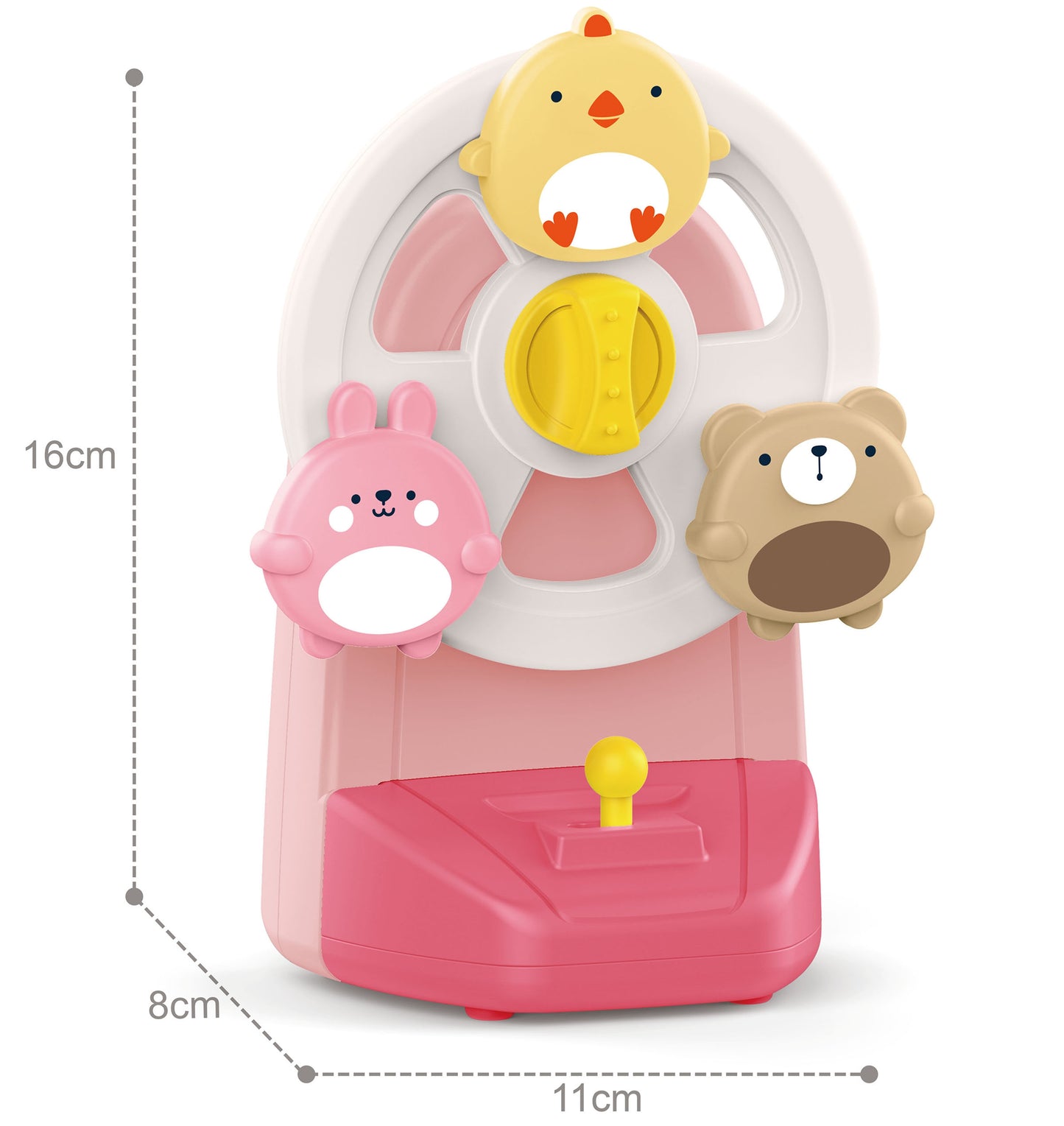 WOOPIE BABY Muzikinė edukacinė karuselė-dėžutė su gyvūnėliais – vaizdas 7