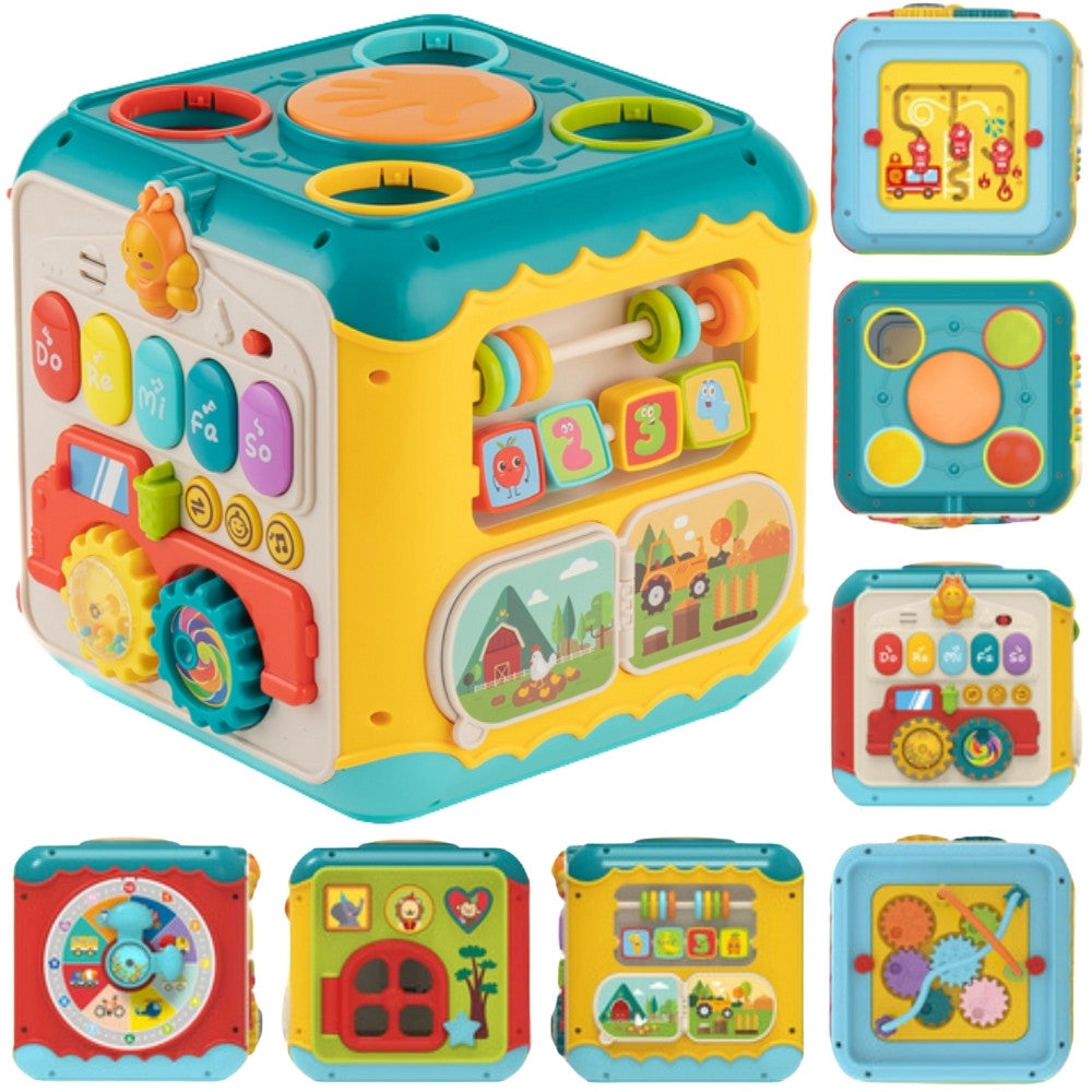 WOOPIE BABY Montessori Aktyvybių Kubas 6in1 nuo 18mėn.