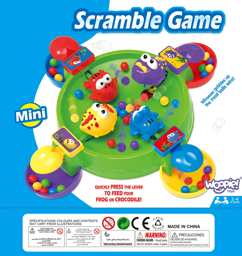 WOOPIE Alkani Varliukai ir Krokodilai – Arcade Stalo Žaidimas 3+