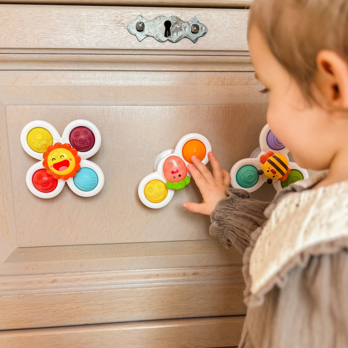 WOOPIE BABY Suktukai 3-in-1 Juslinis Lavinamasis Žaislas Kūdikiams