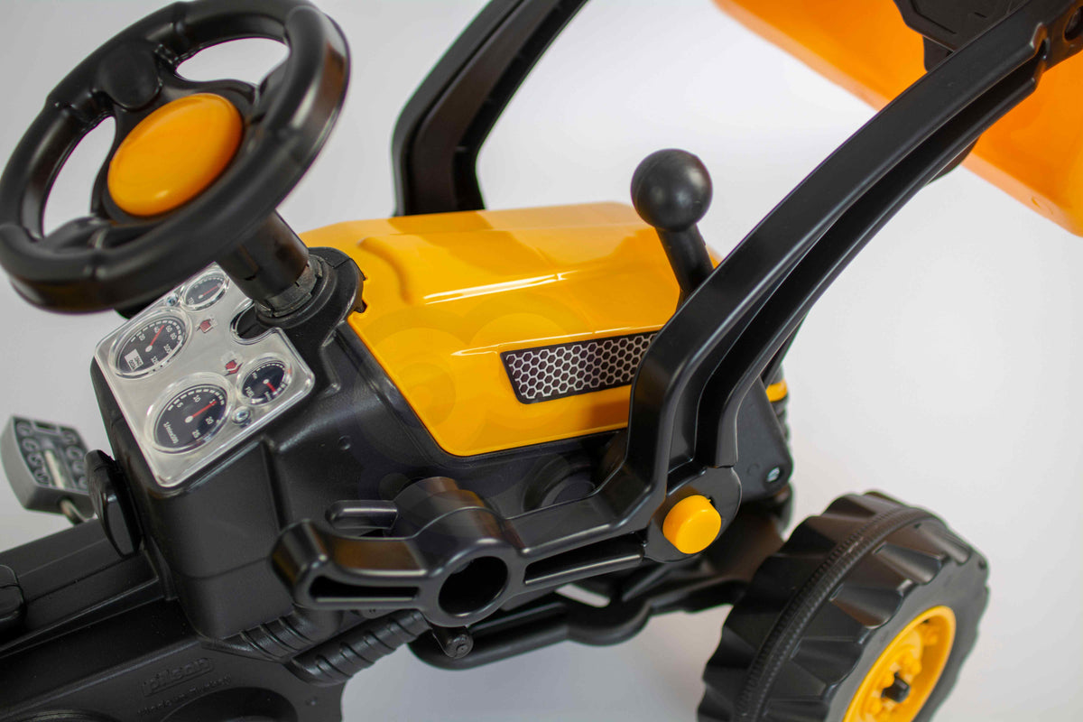 WOOPIE Pedal Tractor Farmer MaxTrac Minamas Traktorius su Kaušu