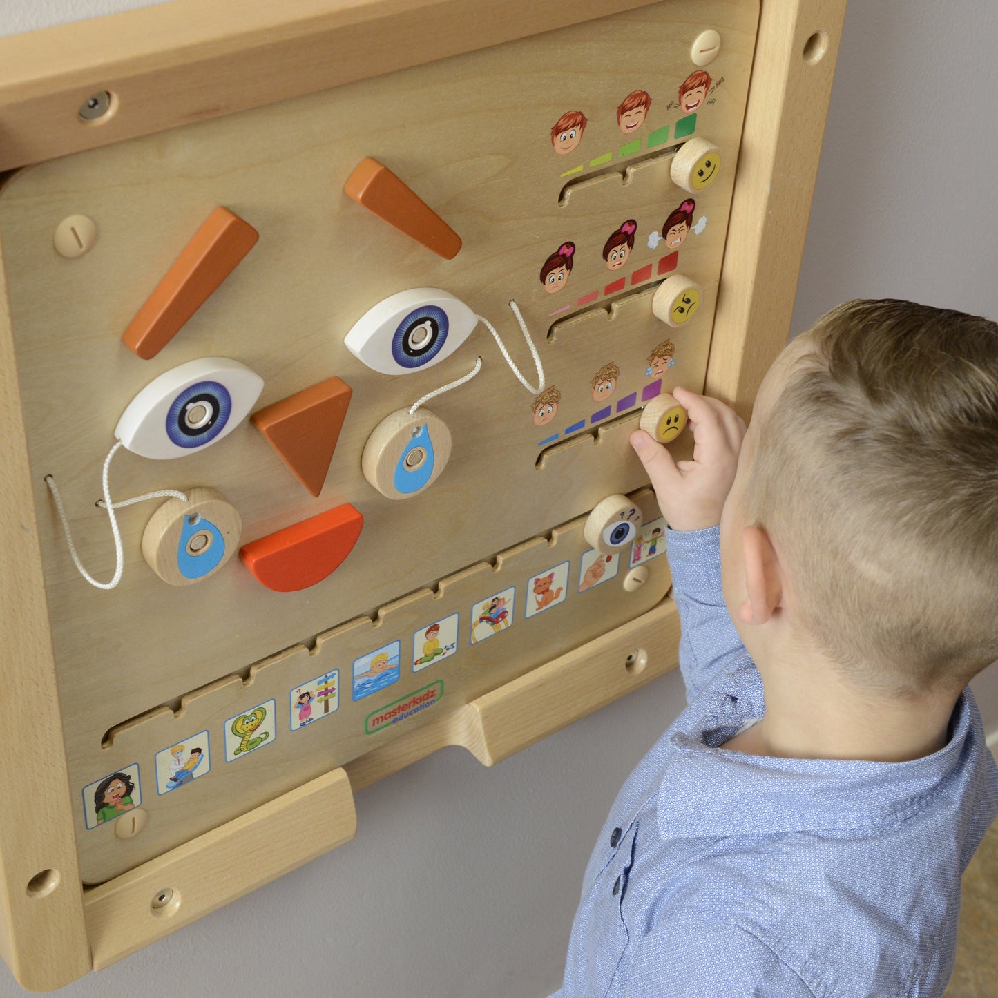 MASTERKIDZ Montessori Emocinė Lavinamoji Lenta Kaip Tu Jautiesi