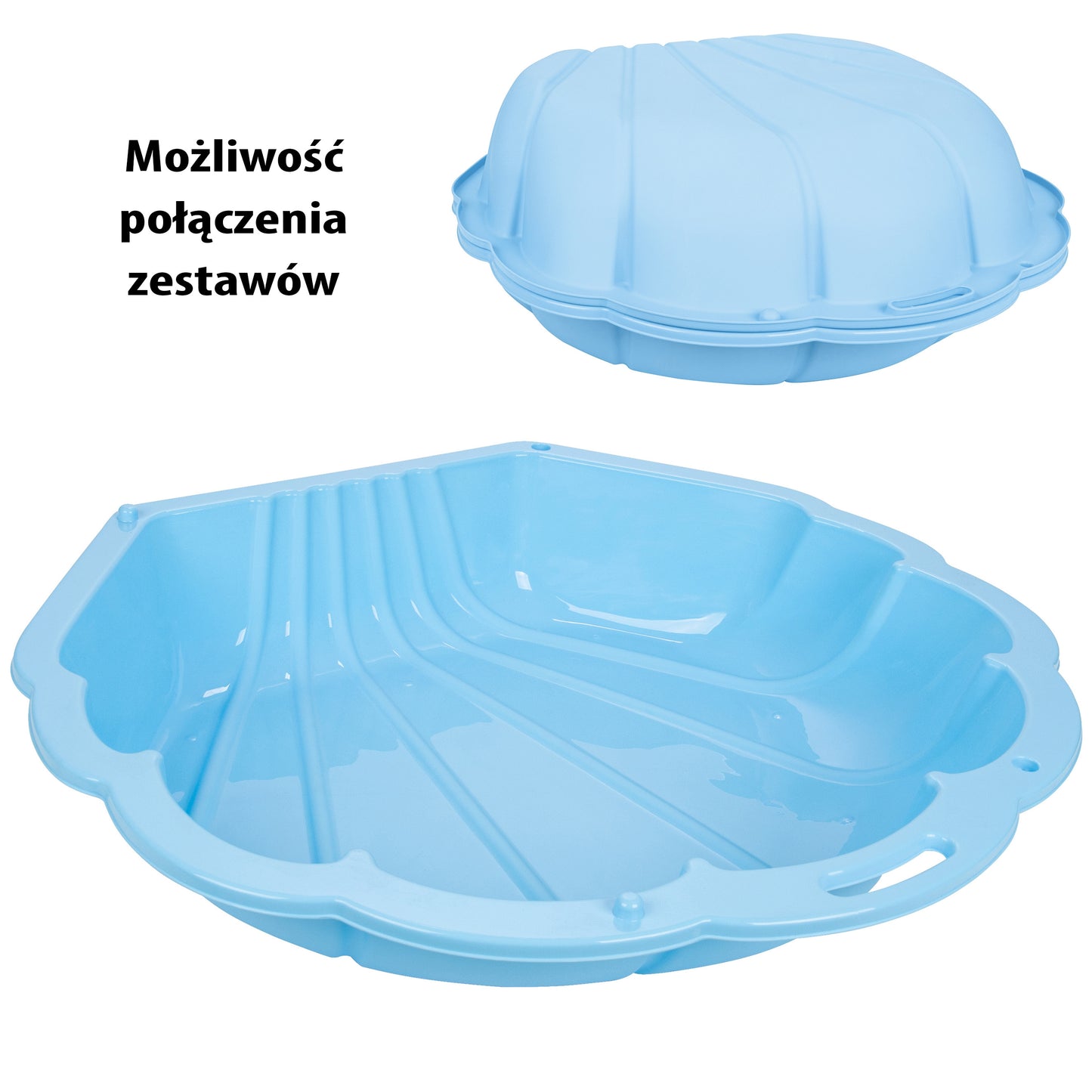 WOOPIE Smėlio Dėžė Baseinas Kriauklė 3in1 Mėlyna