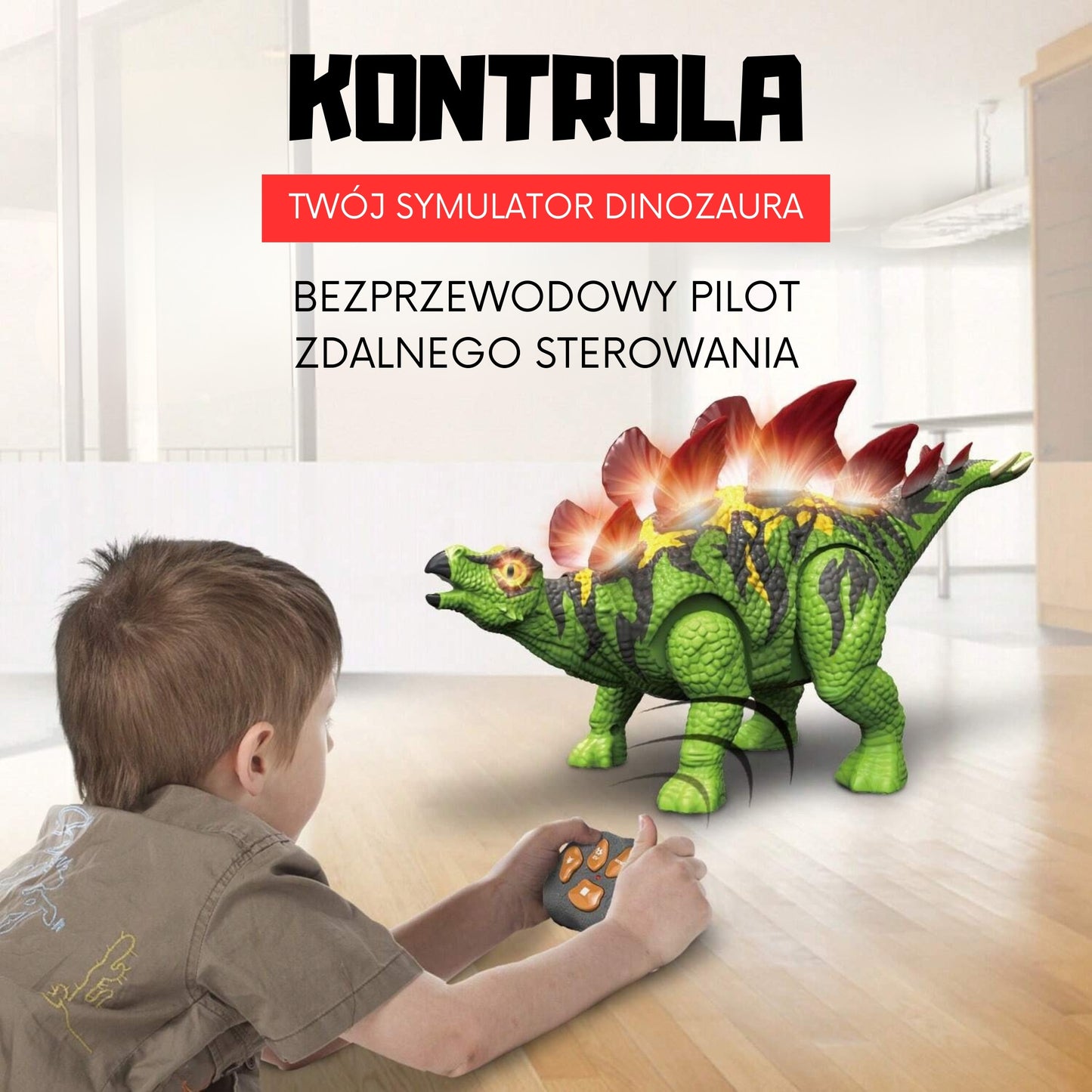 WOOPIE Nuotolinio Valdymo Dinozauras Stegozauras RC Robotas