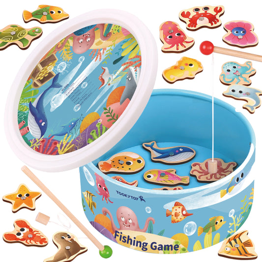 TOOKY TOY Žvejybos Žaidimas su Magnetinėmis Meškerėmis