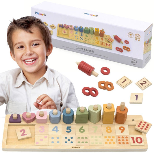 VIGA PolarB Medinis skaičiuotuvas ir rūšiuoklis su skaičiais ir spalvomis – pagrindinis vaizdas