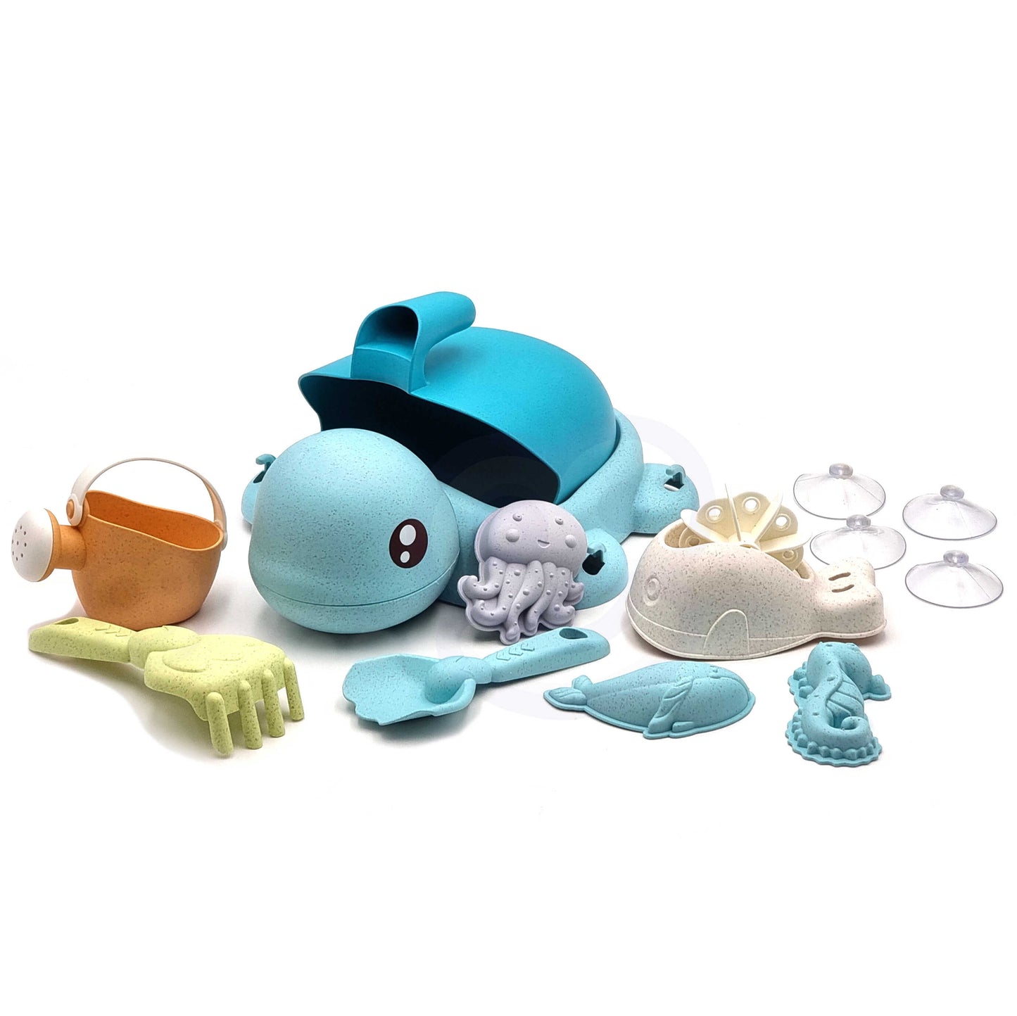 WOOPIE smėlio žaislai: kibirėlis, paspiriukas ir kiti mėlyni elementai – vaizdas 3