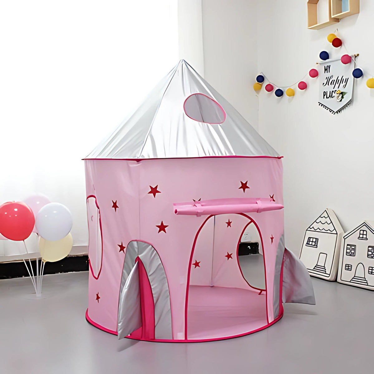 WOOPIE 3-in-1 Princesės pilies palapinė su tuneliu ir baseinu XXL