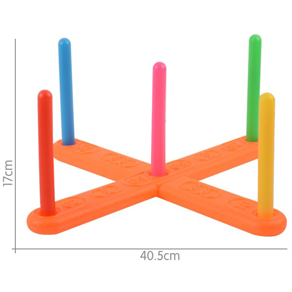 WOOPIE Žiedų mėtymo miklumo žaidimas SERSO FUN CIRCLE GAME 3+, taikinys ir žiedai iš arčiau – vaizdas 6