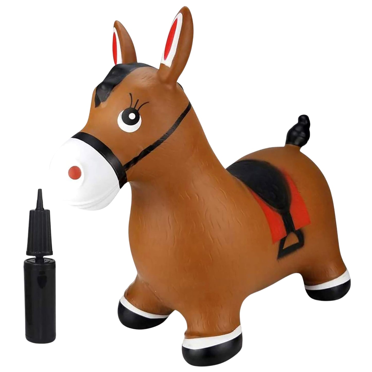 WOOPIE Pripučiamas guminis šokliukas arkliukas su pompa – vaizdas 2