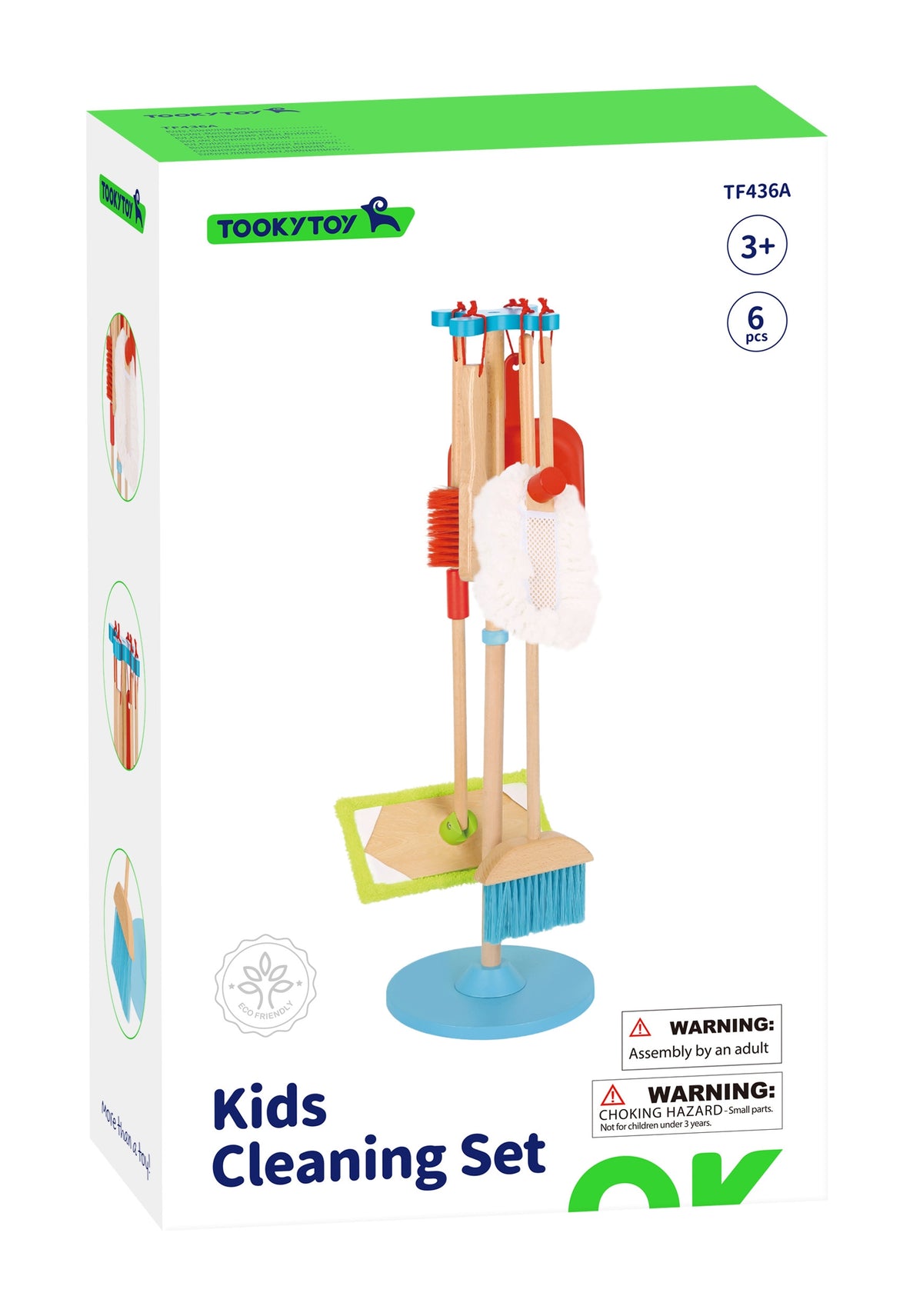 TOOKY TOY Medinis Valymo Rinkinys Vaikams 6 dalys