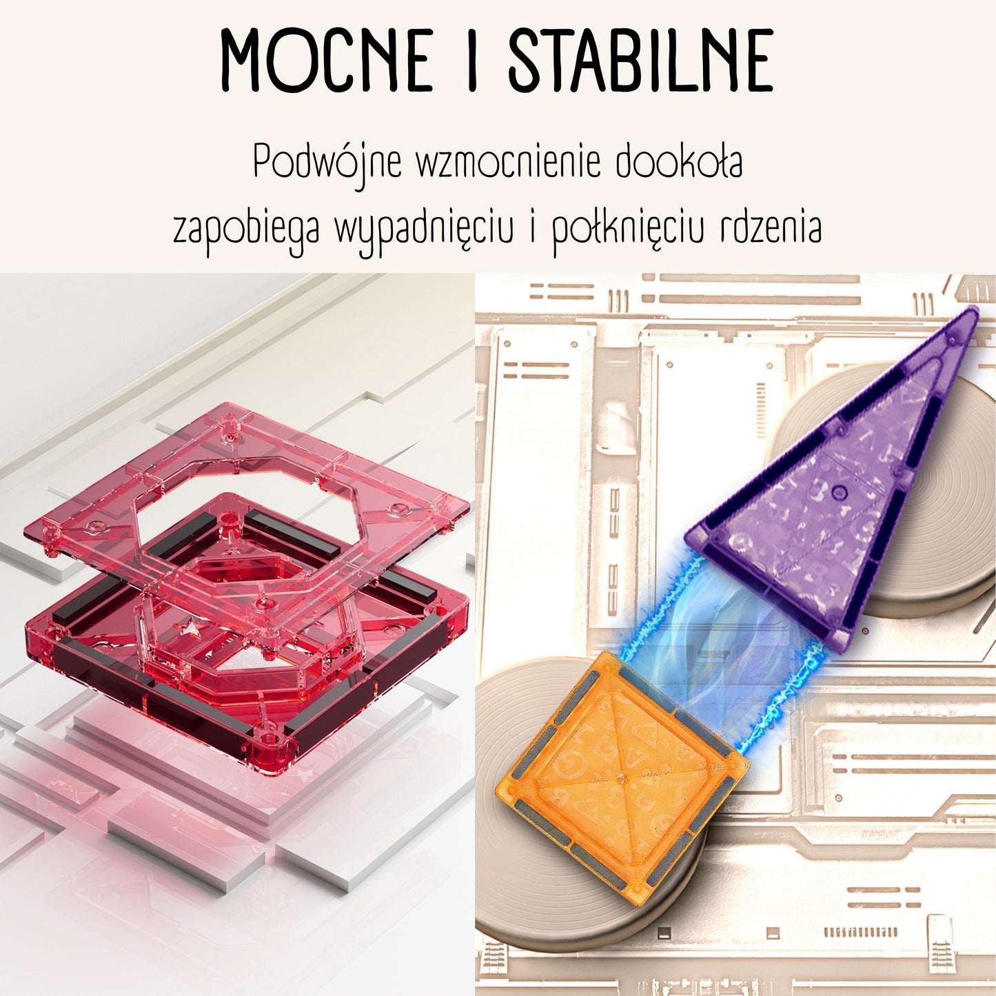 WOOPIE Magnetiniai 3D Blokai Pilis ir Transporto Priemonės 110 vnt.