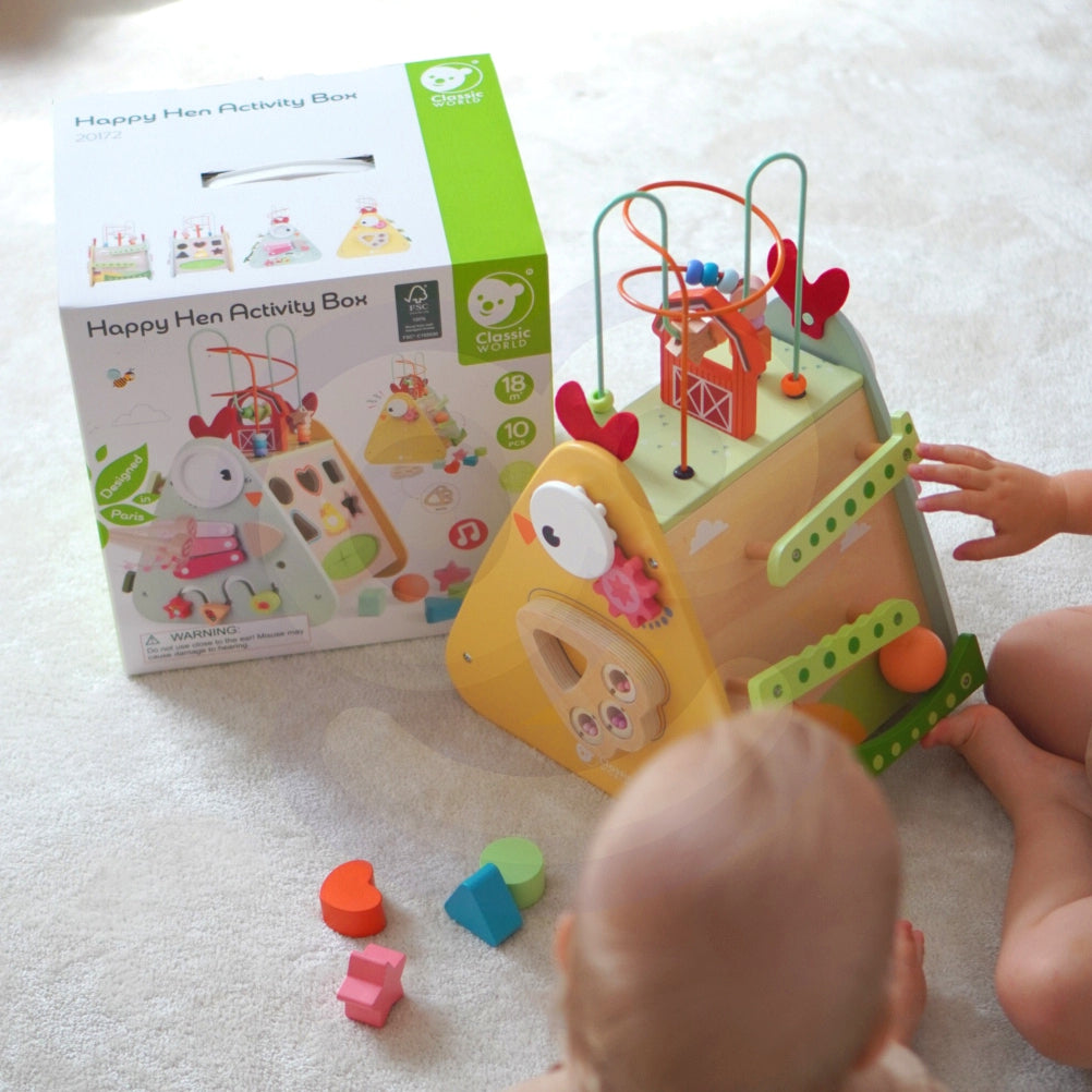 CLASSIC WORLD Montessori 10-in-1 edukacinis kubas „Laimingas ūkis“ XXL – vaizdas 5