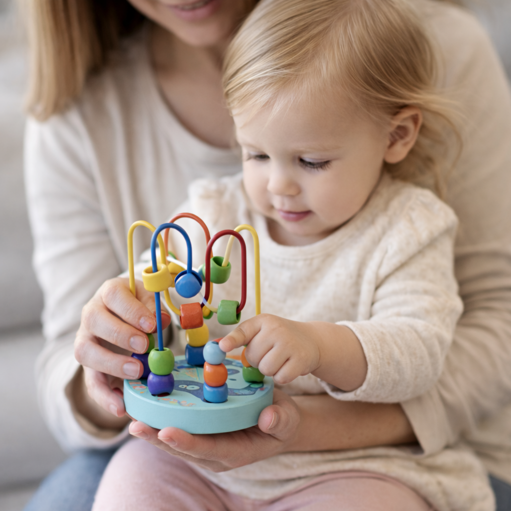 TOOKY TOY Medinis Labirintas su Karoliukais Vaikams