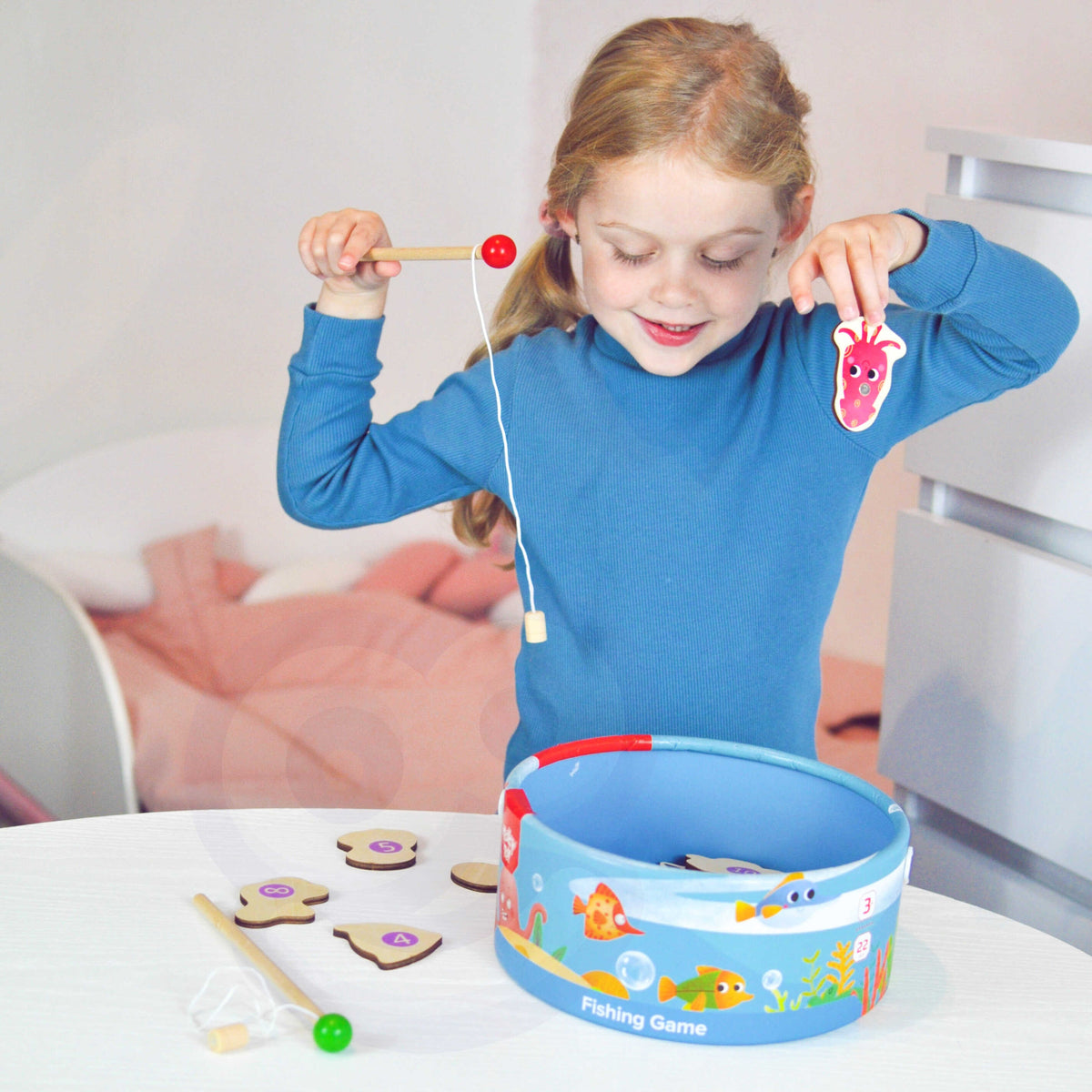 TOOKY TOY Žvejybos Žaidimas su Magnetinėmis Meškerėmis