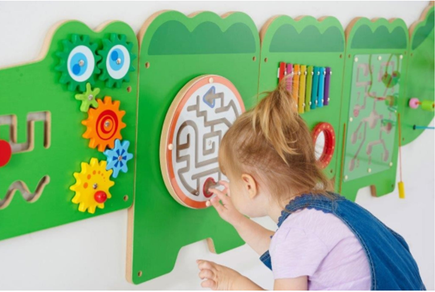 VIGA Sensorinė lavinamoji lenta Krokodilas (Montessori, FSC)