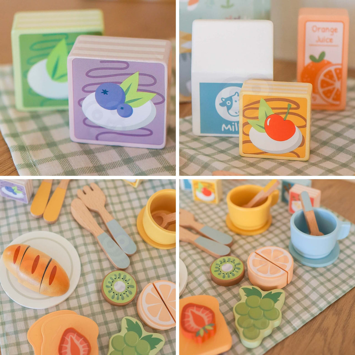 TOOKY TOY Medinis Pikniko Rinkinys su Lipduku Pusryčių Rinkiniu