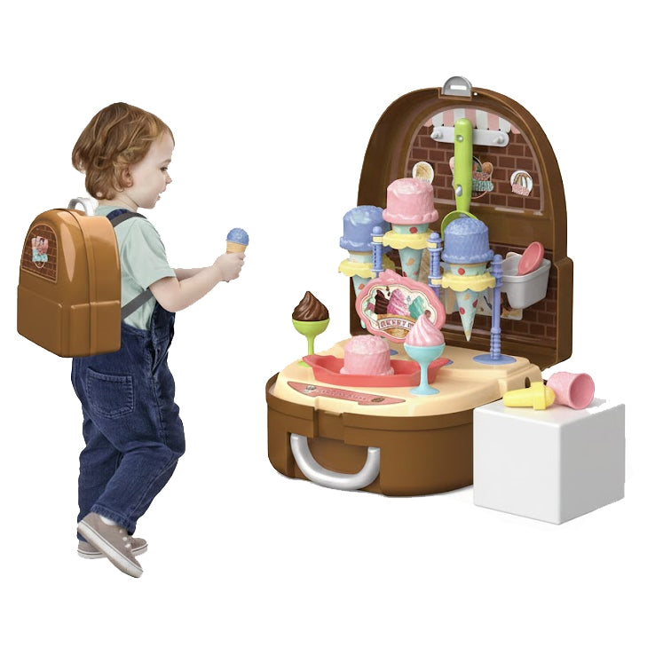 WOOPIE Mažojo ledų pardavėjo rinkinys Kuprinėje, 36 dalių – vaizdas 2