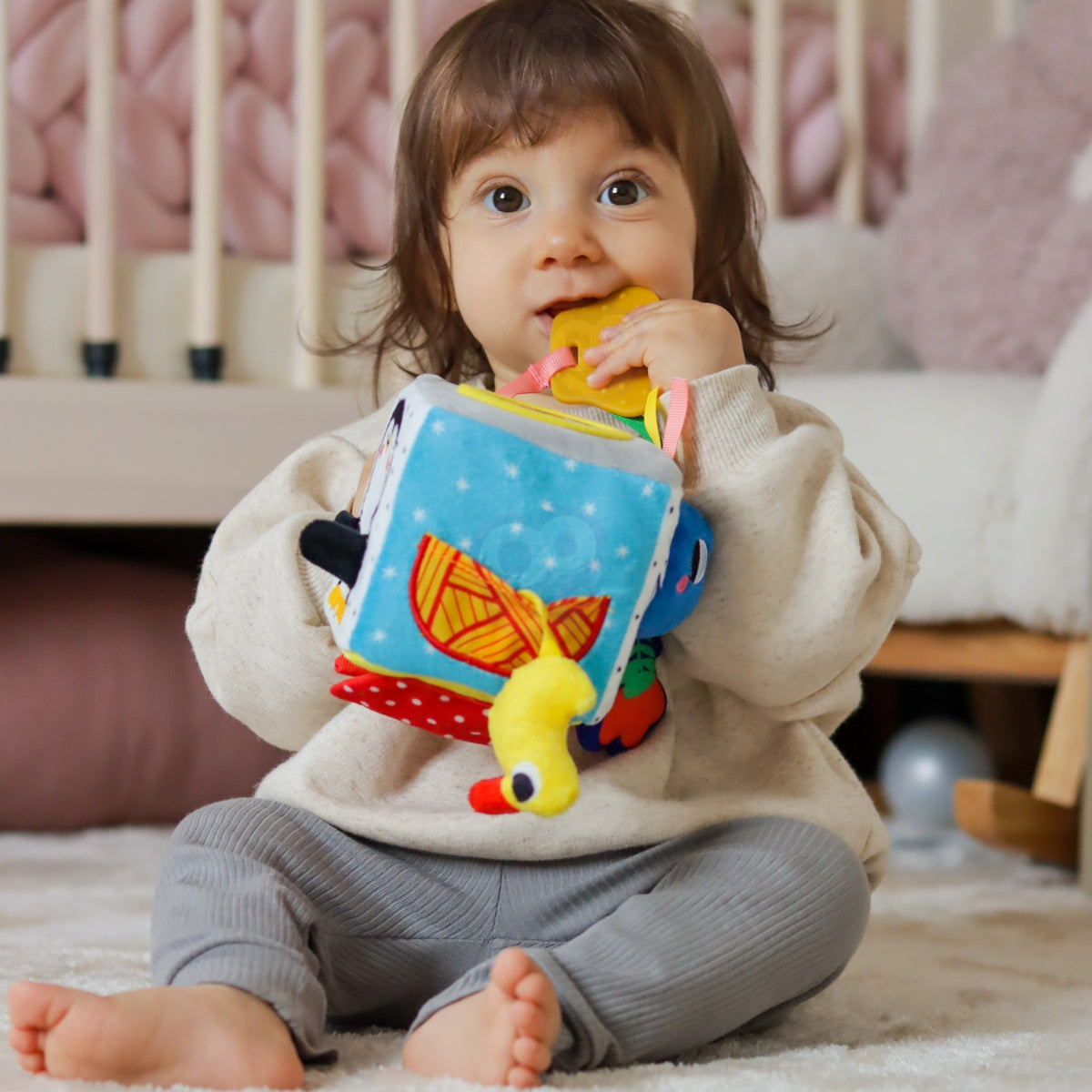 WOOPIE GREEN Montessori Edukacinis Rinkinys 5in1 Kūdikiams 11-12 Mėn. FSC
