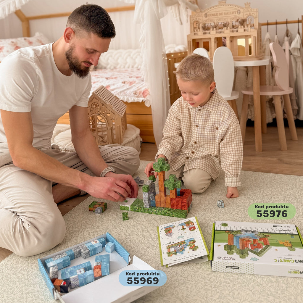 WOOPIE magnetiniai konstruktoriai Blokelių pasaulis, 108 vnt.