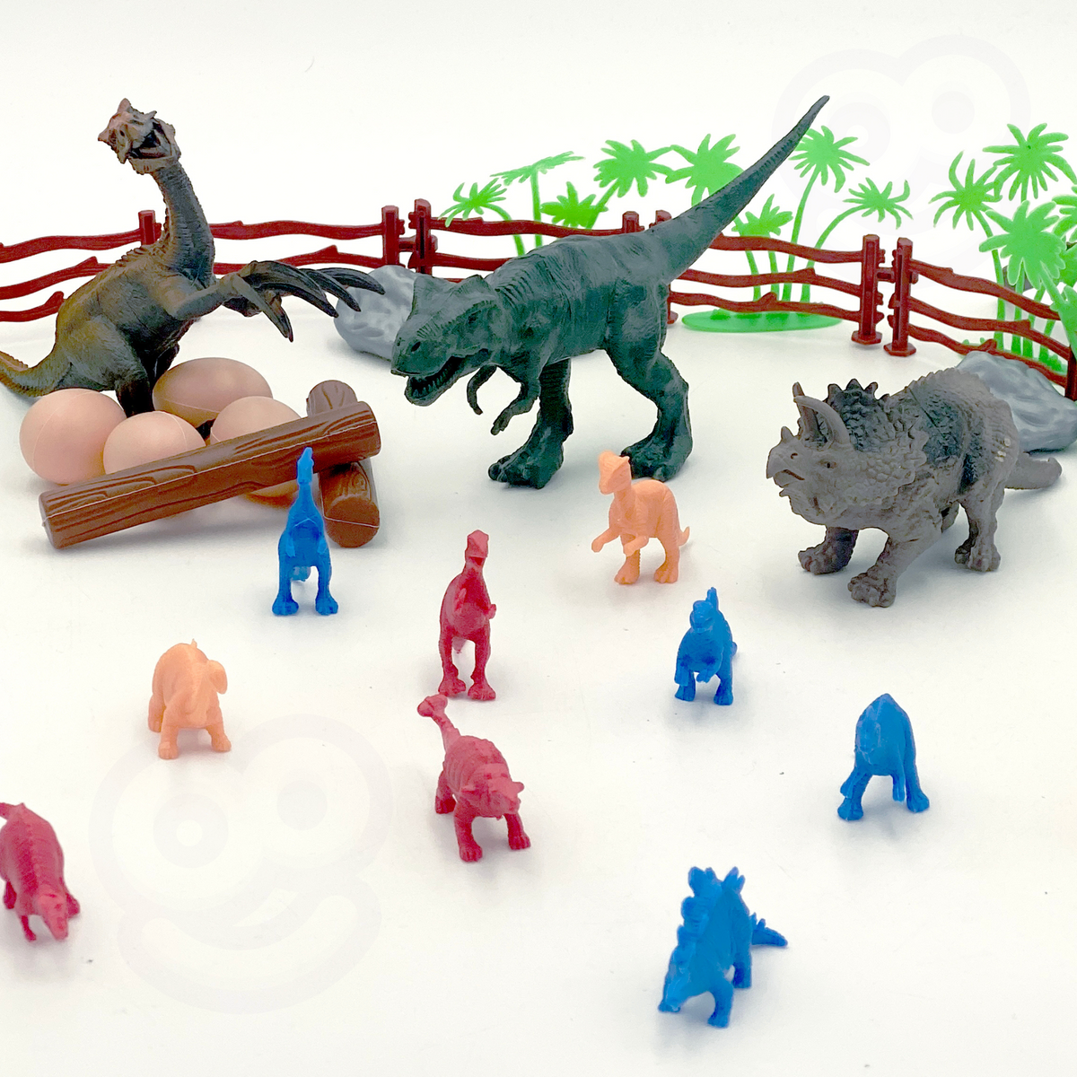 WOOPIE Dinozaurų Figūrėlių Rinkinys 40 vnt. Vaikams