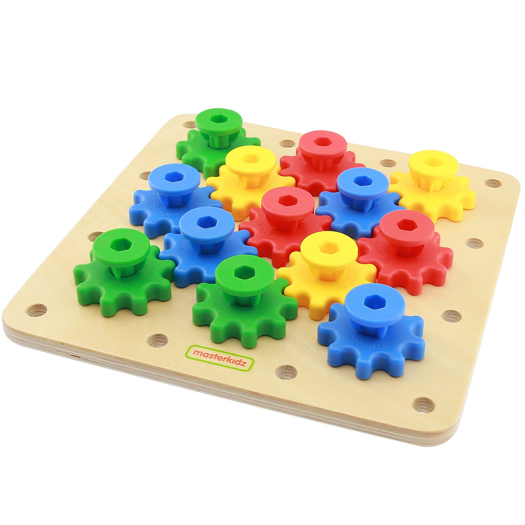 MASTERKIDZ Montessori krumpliaračių mechanizmo lentelė – konstruktorius