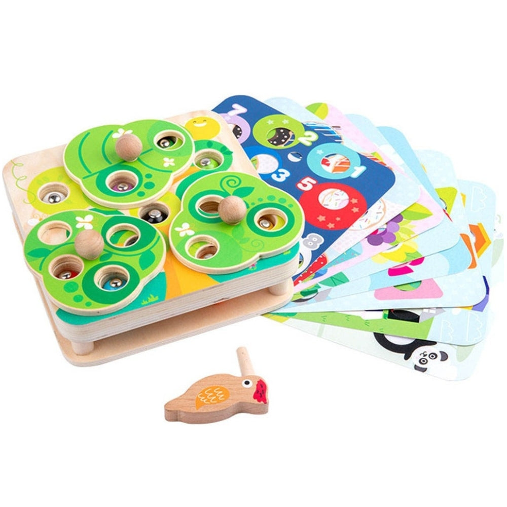 TOOKY TOY Medinis 2in1 lavinamasis žaidimas: Genys ir kirminai – vaizdas 4