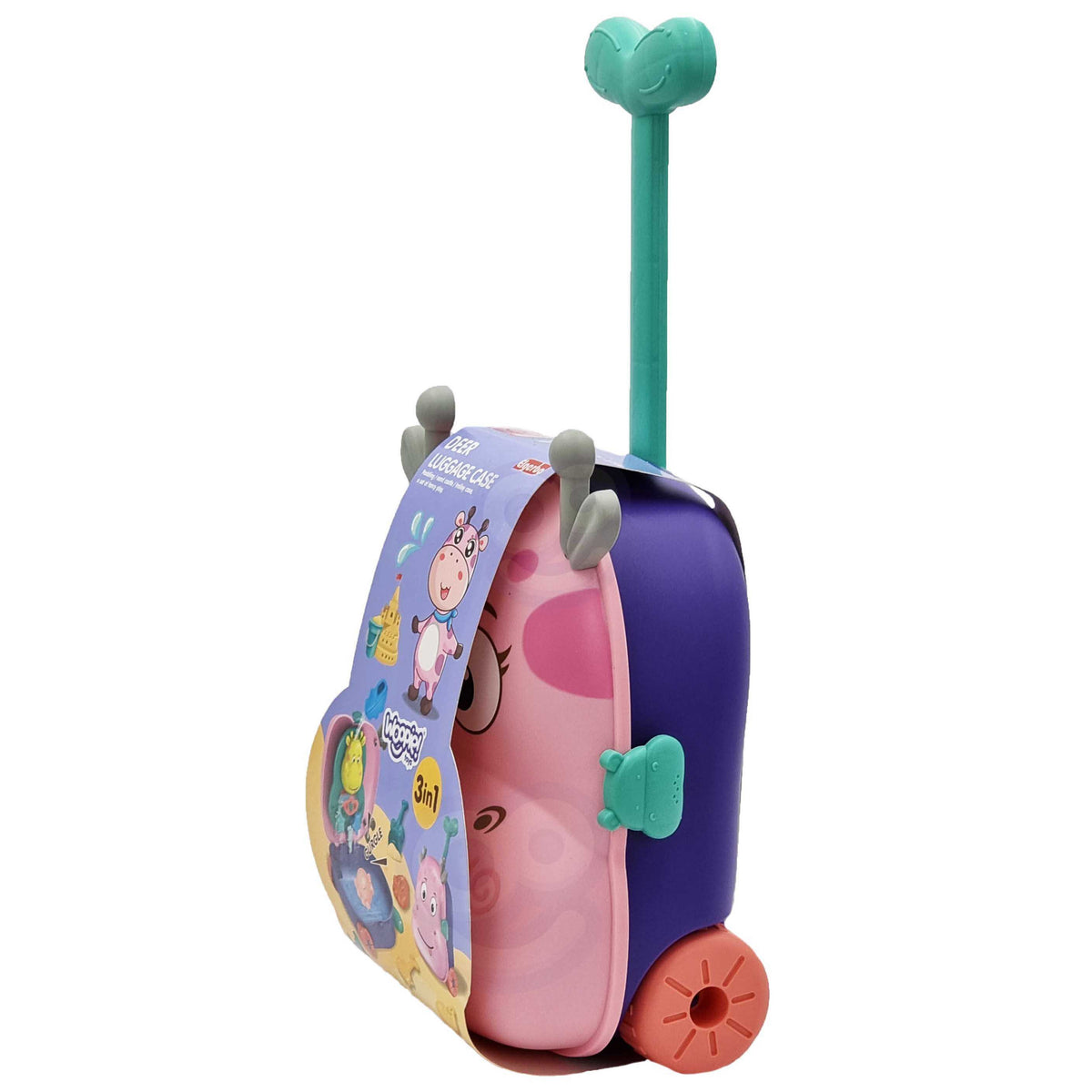 WOOPIE 3in1 smėlio ir vandens rinkinys, elnio lagaminas